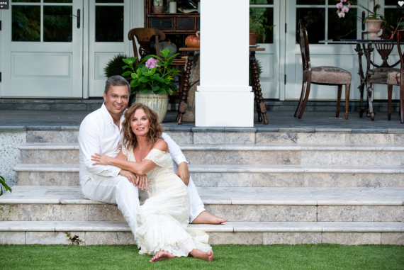 Jan and Panache Color Touch Up on Stairs