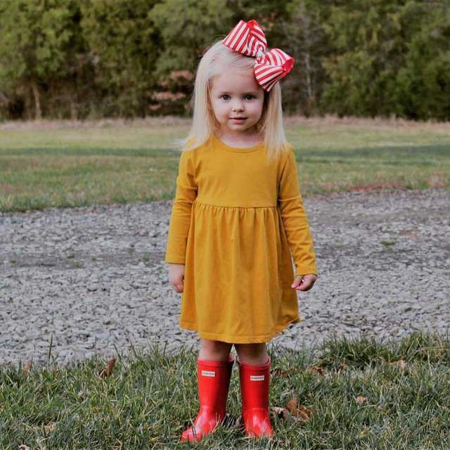 little girl dress with boots